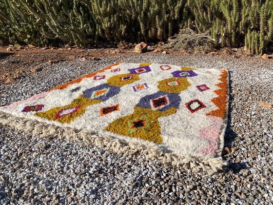 Marokkaans handgemaakt geweven wollen vloerkleed 200cmx300cm – Vloerkleden en tapijten, Wool, Bohemian (photo 5 of 6)