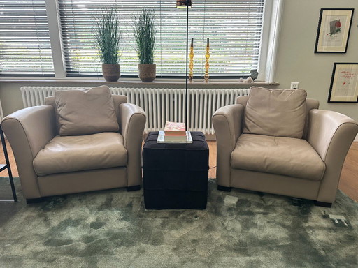 2 x Baxter Diner armchairs
