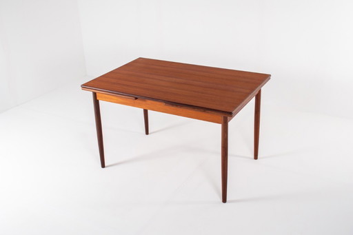 Mid-Century Teak Extendable Dining Table