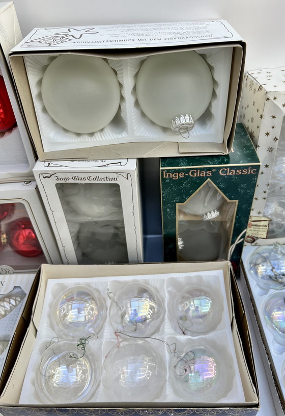 Image 1 of 🎄 Large vintage Christmas tree baubles – Inge-Glas, Krebs & Sohn, Tradition