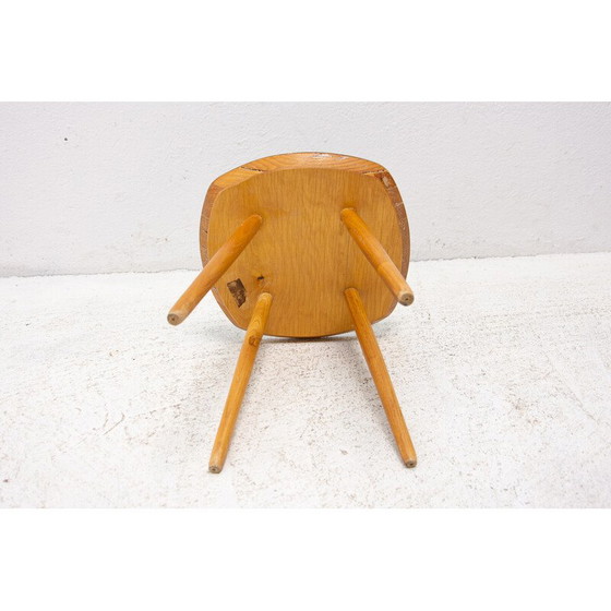 Image 1 of Vintage stool in wood and formica, Czechoslovakia 1960s