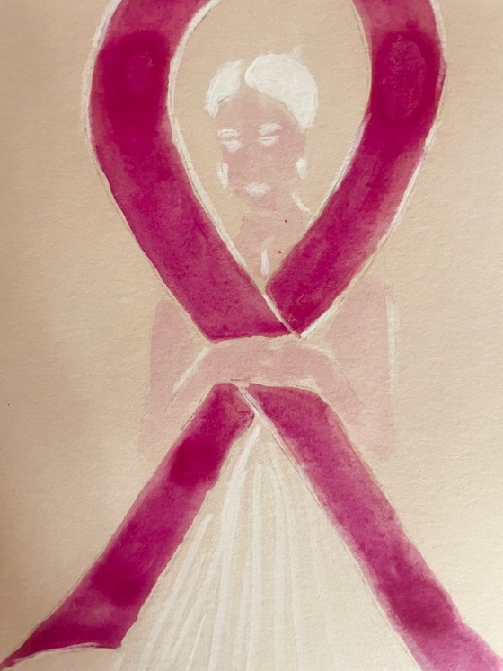 Quadro firmato ritratto femminile creazione per Ottobre Rosa « Apprivoiser » – Dipinti e disegni, Paper (photo 9 of 10)