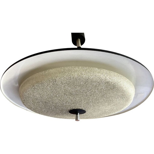 Vintage glazen hanglamp, 1970