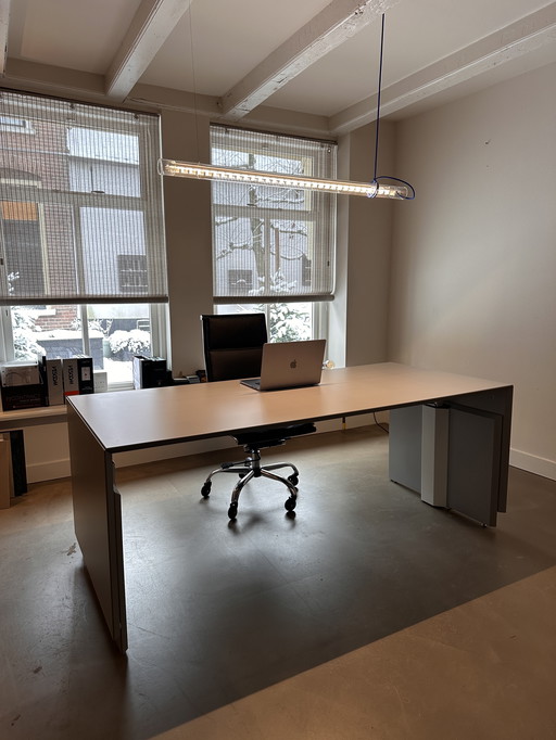 Bureau assis-debout Fantoni - Quaranta5 (2 pièces)