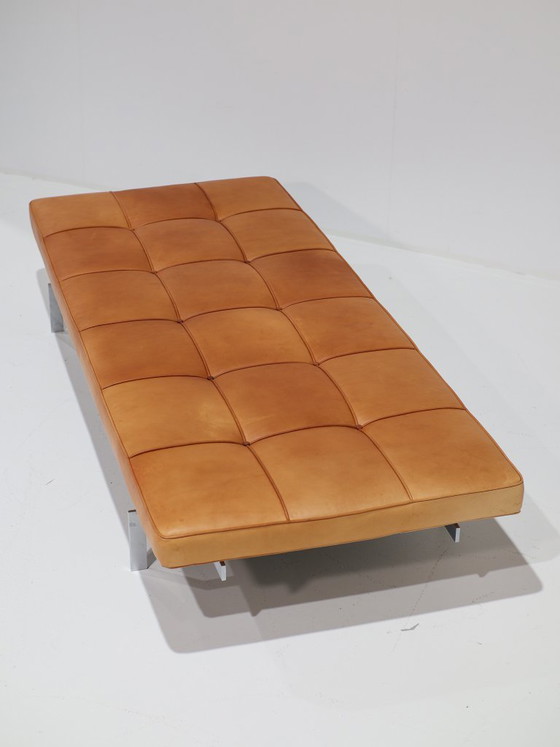 PK80 Daybed Poul Kjaerholm E. Kold Christensen, Denmark 1957, Leather, Metal, Brown, Modern (photo 7 of 15)