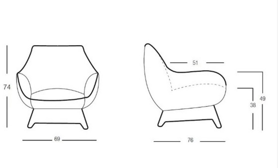 Image 1 of Stijlvolle Egoitaliano Fauteuil – Luxe Comfort & Italiaans Design