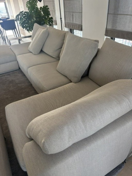Flexform - Groundpiece Modulaire Hoekbank Stof – modulaire banken, Textile