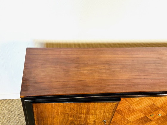 Image 1 of Credenza Art Déco in noce, Francia, 1950