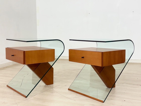 Image 1 of Tables d'appoint, tables de chevet, tables de nuit, meubles TV design haut de gamme, style vintage