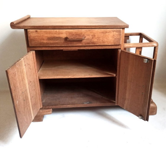 Image 1 of Klein art-deco kastje voor in de hal, 80 cm breed