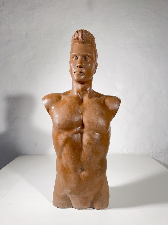 Bustos de maniquíes masculinos de tamaño natural de los años 80, Dressboys – Objetos decorativos, Plastic (photo 14 of 14)