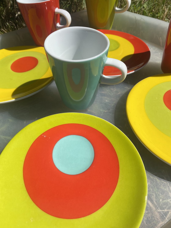 Image 1 of Lot de 6 Tasses et Soucoupes Espresso Genevieve Lethu