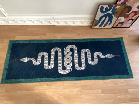 Image 1 of Runner Rug with Snake Motif 215 x 90 cm