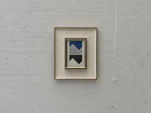 Geometrische compositie van Heijo Hangen, 1974