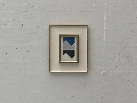 Image 1 of Geometrische compositie van Heijo Hangen, 1974