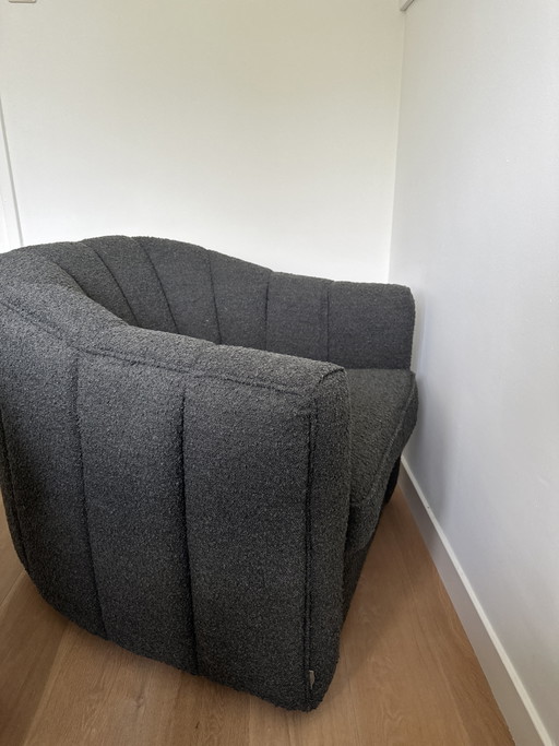 Fauteuil Pivotant St. Lewis, Bouclé, Beluga