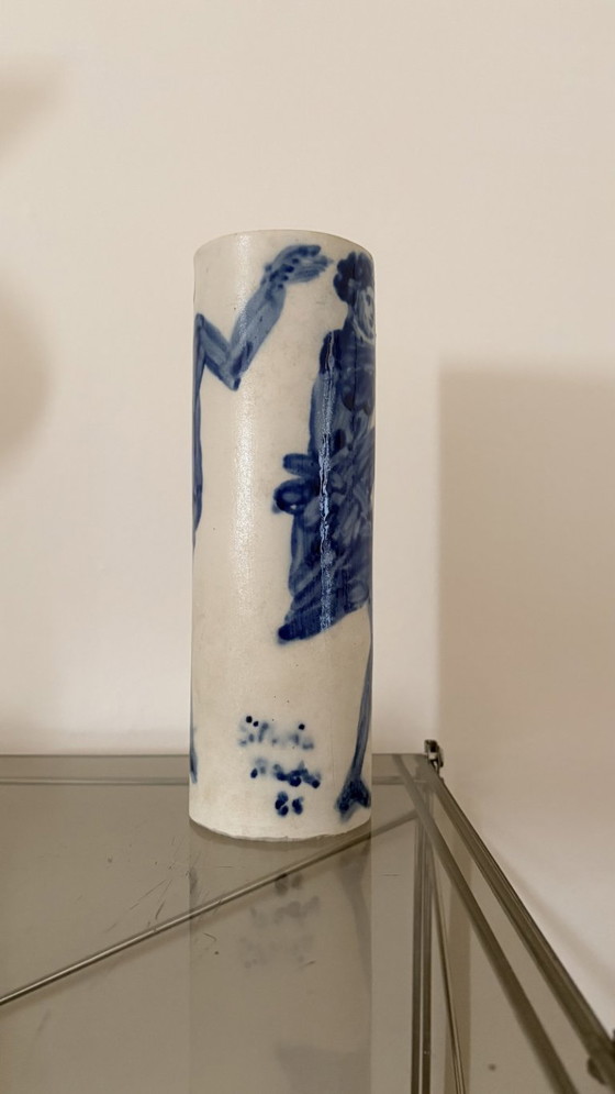Image 1 of Ceramic vase signed Silvia Radu – dancer decoration, 1985
