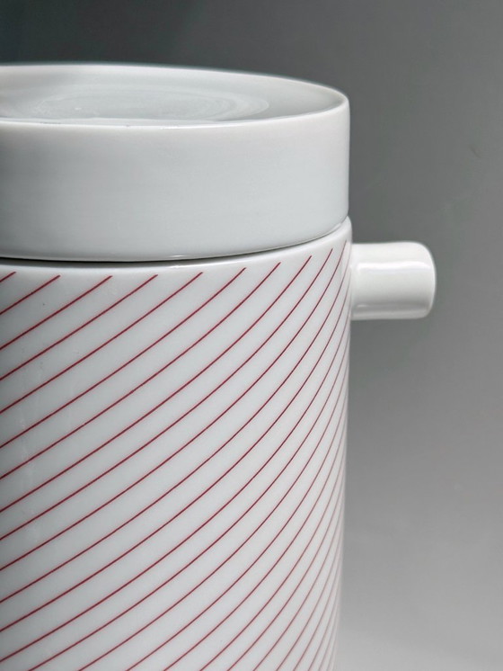 Image 1 of Melitta Friesland caffettiera da tè Lutz Rabold Life Magic Red Postmodern Memphis Milano 80s 90s Porcellana