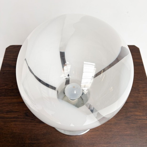 Lampada da tavolo italiana in vetro di Murano 52 cm, anni '70 – Lampade da tavolo, Metallo (photo 12 of 14)