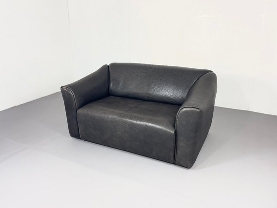 Canapé Vintage De Sede DS 47 en Cuir de Buffle Gris Patiné – Canapés 2 places, Leather (photo 3 of 13)