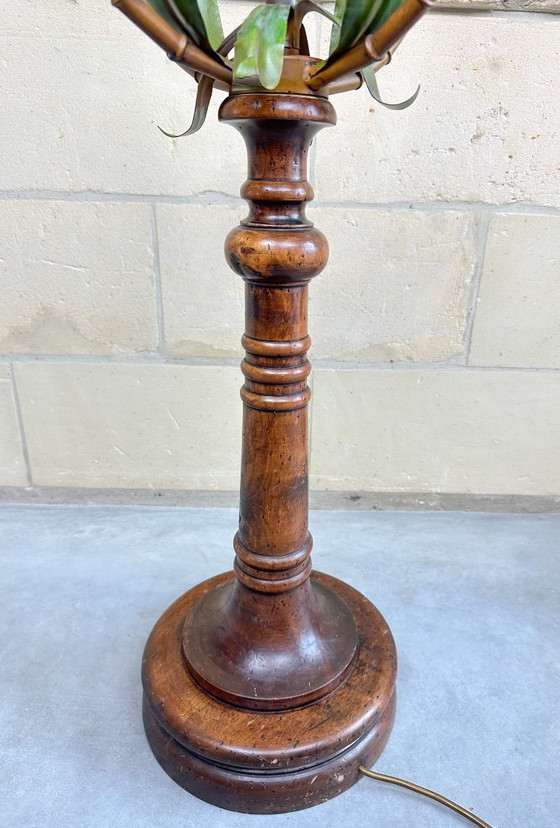 Image 1 of Vintage palm tree floor lamp