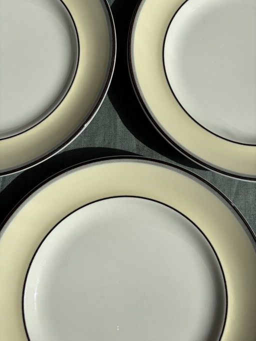 Set van 5 borden Arabia Finland, uit de zeldzame en geliefde serie "Veranda". – servies, Ceramic (photo 2 of 8)