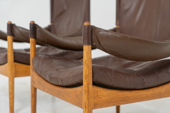 Image 1 of Pair of “Modus” armchairs by Kristian Vedel for Søren Willadsen (Denmark, 1960s).