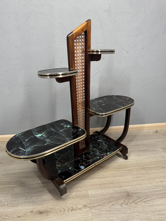 Supporto per piante a più livelli in stile vintage – Carrelli bar, Glass, Wood (photo 12 of 15)
