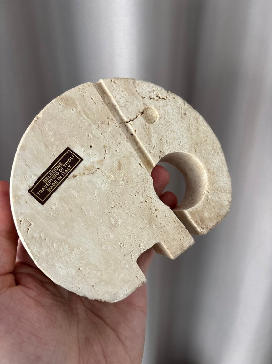 Fratelli Mannelli Travertine Elephant Sculpture / Letter Holder – Made in Italy – Vintage (photo 7 of 11)