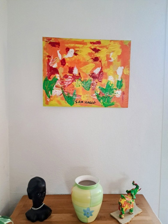 Image 1 of Enzo SAN MARCO - Strange Meadow - Artist's painting