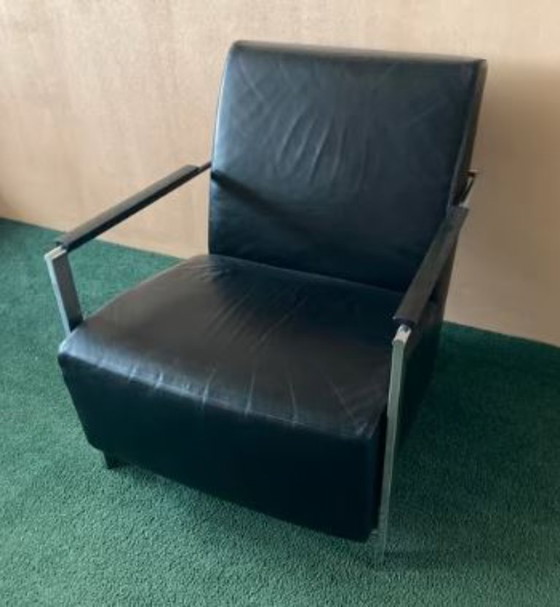 Image 1 of 2 Harvink Alowa Fauteuils in Zwart Leer.
