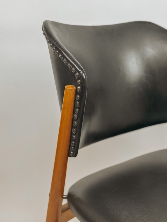 Image 1 of 2x Vintage eetkamerstoelen van Franz Spahn voor Spahn Stadtlohn, jaren 50