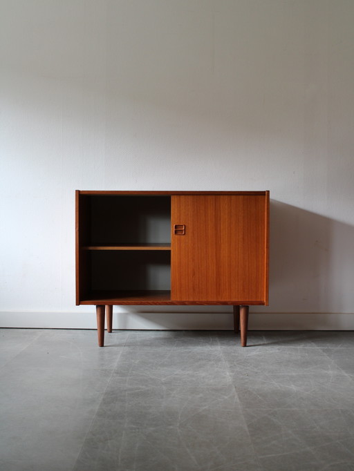 Vintage Danish Teak Sliding Door Wardrobe