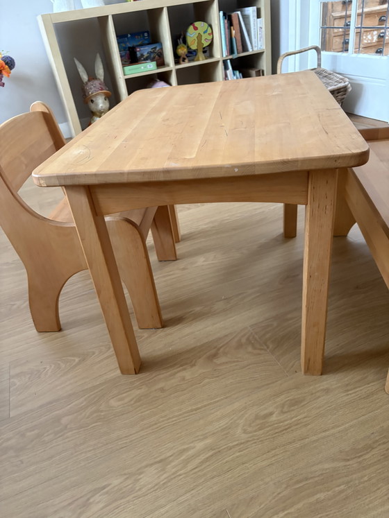 Image 1 of Essenhouten kinder meubilair