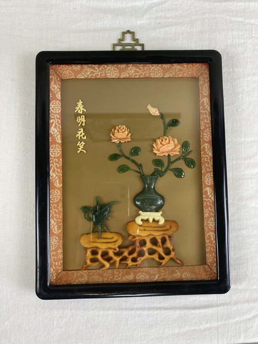 Jade stone painting