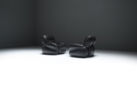 Image 1 of Vintage Okay lounge chairs by Adriano Piazzesi for Saporiti Italy