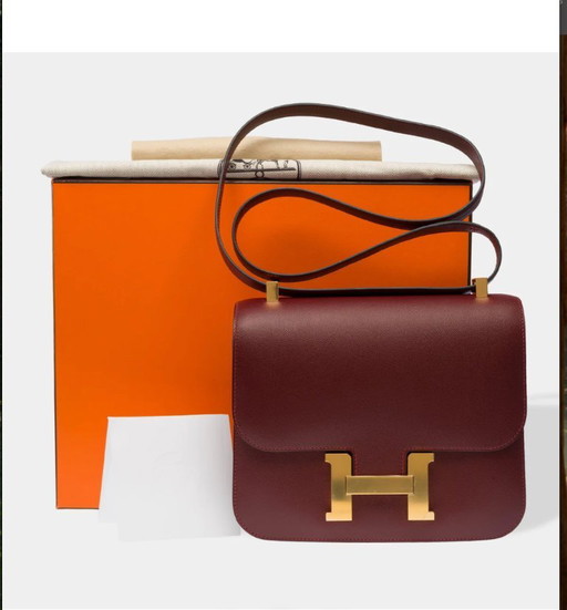 Borsa HERMES Constance en Cuir Rouge - 103287