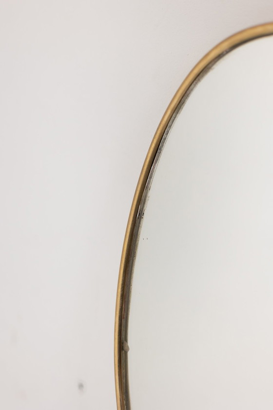 Image 1 of Pair of Mirrors in the Taste of Gio Ponti. Circa 1970.