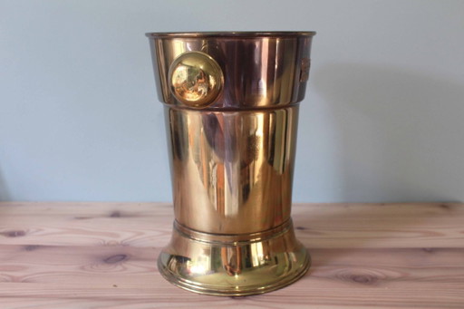 Vintage-Eiskübel aus Messing