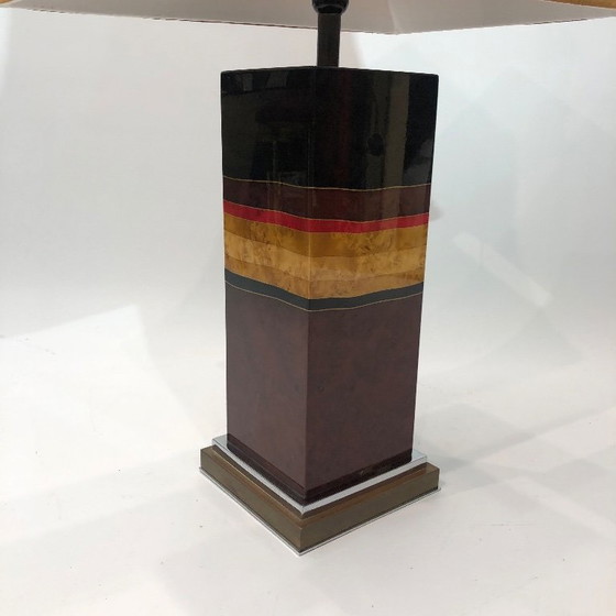 Image 1 of Jean-Claude Mahey tafellamp uit de jaren 70, Franse Hollywood Regency-stijl, mid-century