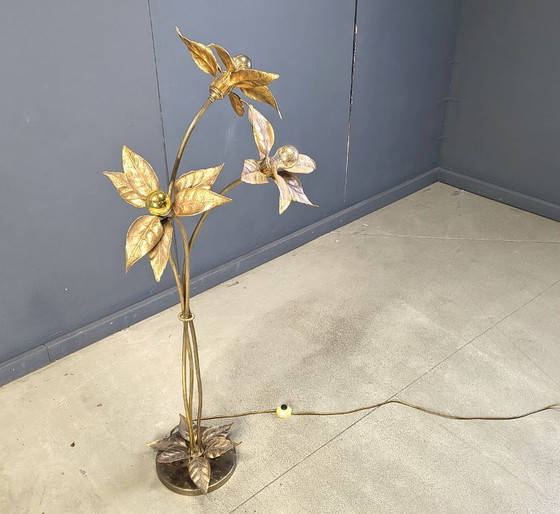 Image 1 of Willy daro flower floor lamp, 1970s