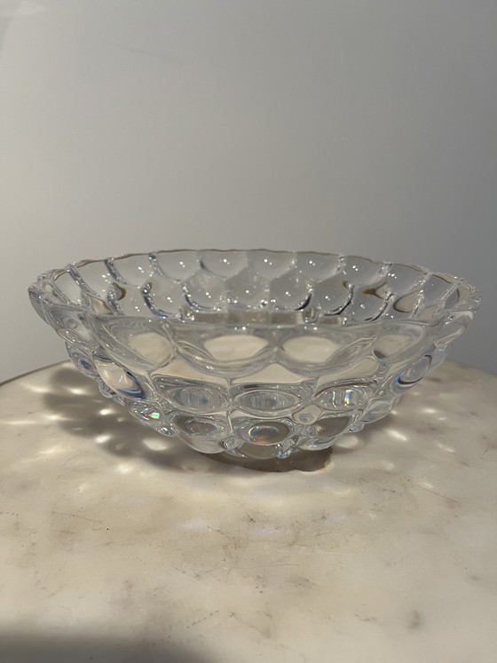 Image 1 of Ciotola vintage in cristallo Orrefors "Raspberry" - Anne Nilsson