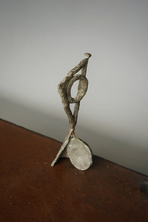Image 1 of  Miniature Abstract Bronze Sculpture DVW. 1988
