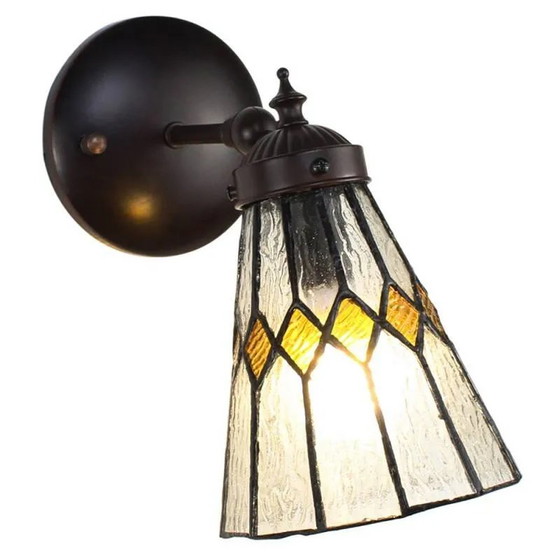 Tiffany Wandleuchte, Wandleuchten, Kristall, Glas, Orange (Foto 2 von 3)