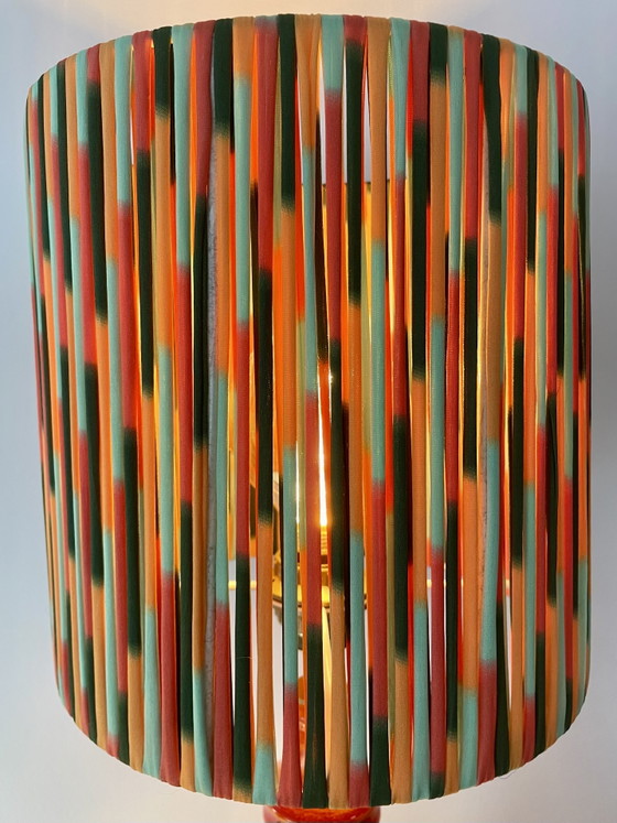 Image 1 of Grande lampe de table vintage – Céramique d'Allemagne de l'Ouest | Années 1970 | Hustadt (attribuée)