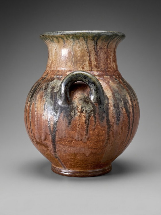 Jarrón de Gres Esmaltado Maurice Pitot – Bélgica – Años 60 – Jarrones, Ceramic (photo 3 of 10)