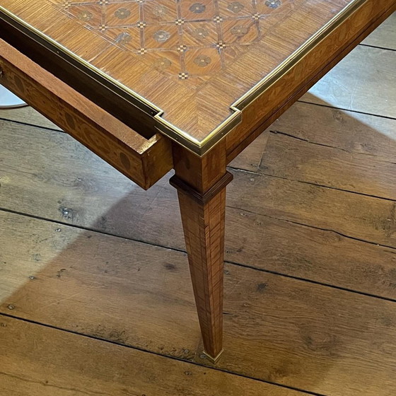 Louis XVI Directoire Inlaid Table / Desk, 19th Century – Bronze (photo 10 of 18)