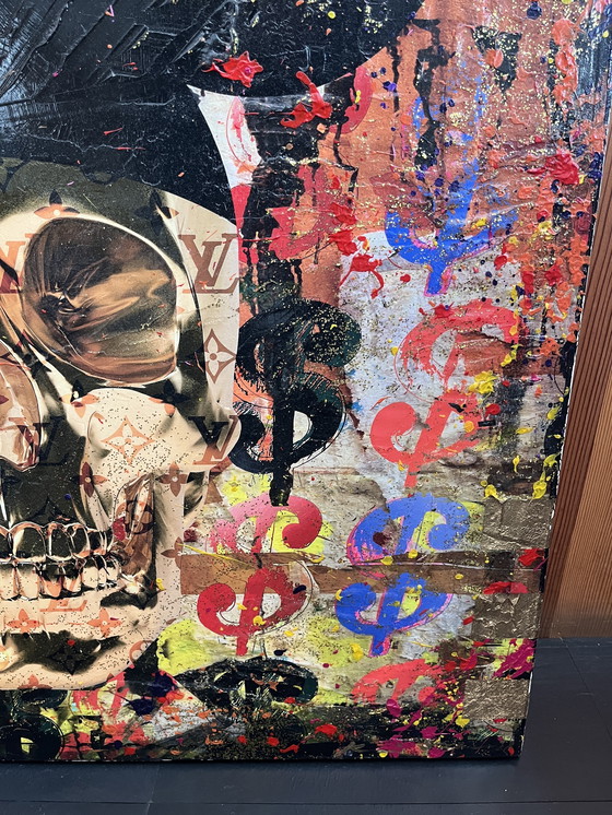 Image 1 of Pop-Art "LV-Schädel" von Karin Vermeer