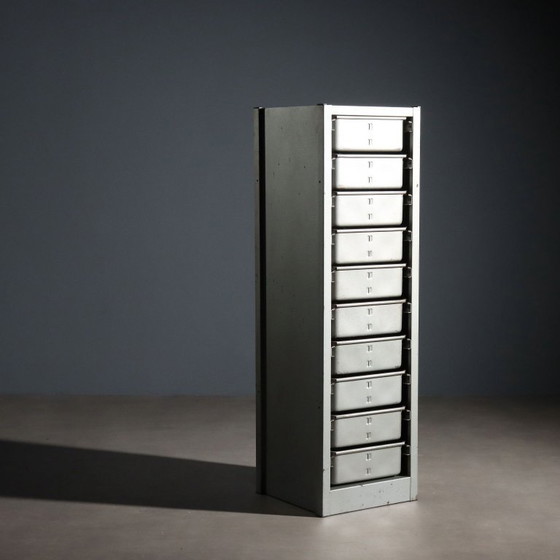 Image 1 of Industrial filing cabinet from the 1960s