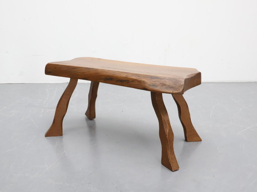 Vintage tree trunk stool